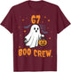 67 Halloween Ghost Boo Crew Matching Funny Brainrot Kids T-Shirt - T-Shirt | Maroon