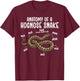 Anatomy of A Hognose Snake Owner Hognose Snake Lover T-Shirt - T-Shirt | Maroon