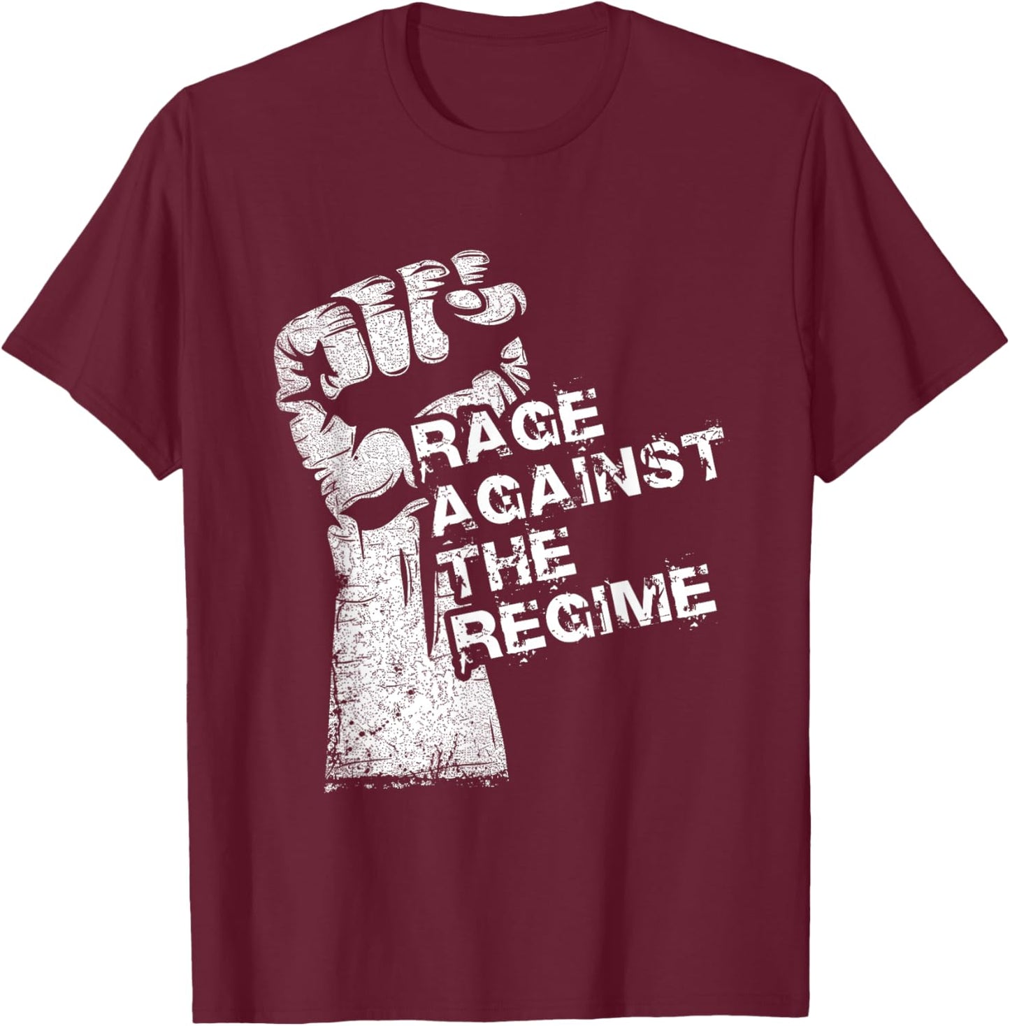 Rage Against The Regime T-Shirt - T-Shirt | Maroon