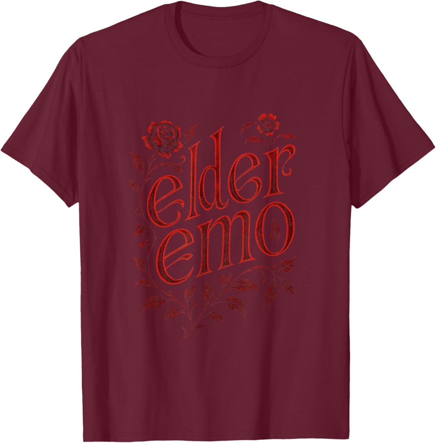 Elder Emo - Alternative Goth Music Fans T-Shirt - T-Shirt | Maroon