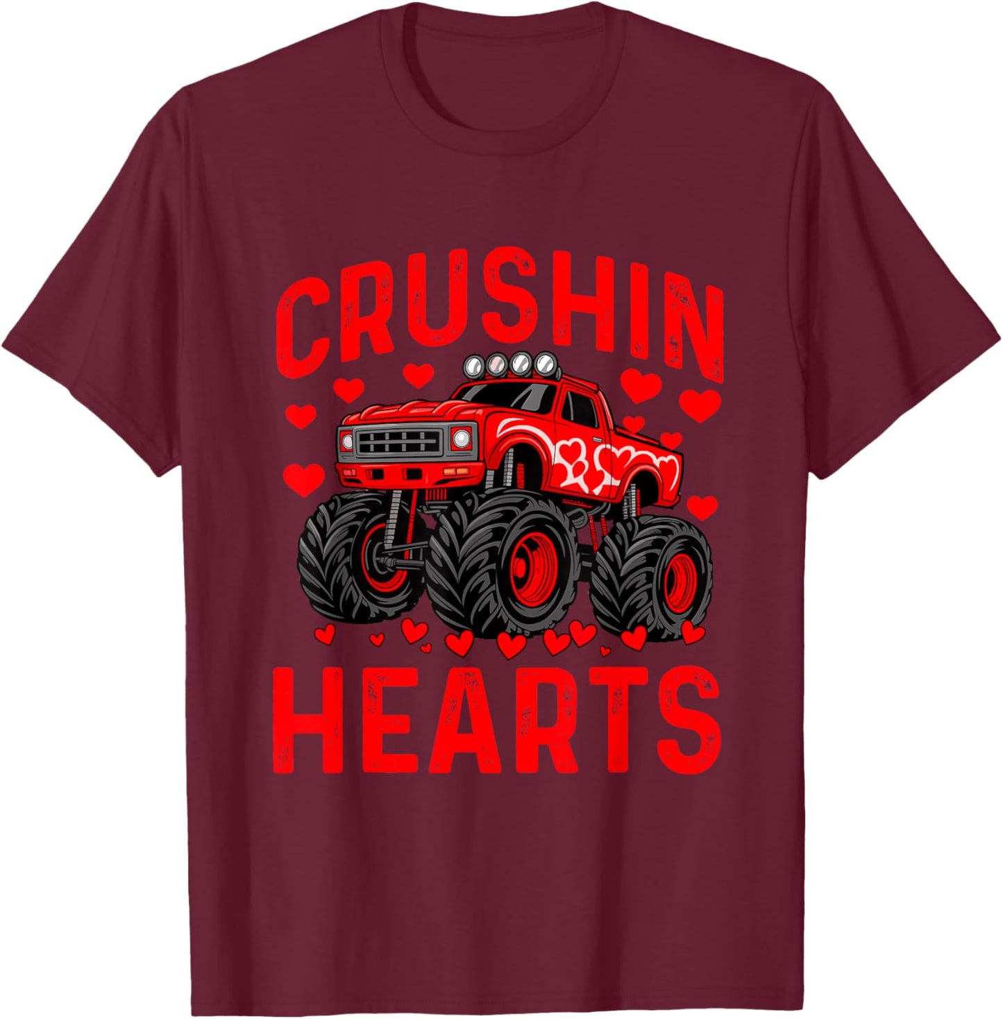 I'm Ready to Crush Hearts Boys Funny Valentines T-Shirt - T-Shirt | Maroon