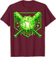Dripping Drip Baseball Shamrock St Patricks Boy Kid T-Shirt - T-Shirt | Maroon