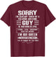 I'm Taken by Freaking Awesome Guy Born in April On Back T-Shirt - T-Shirt | Maroon