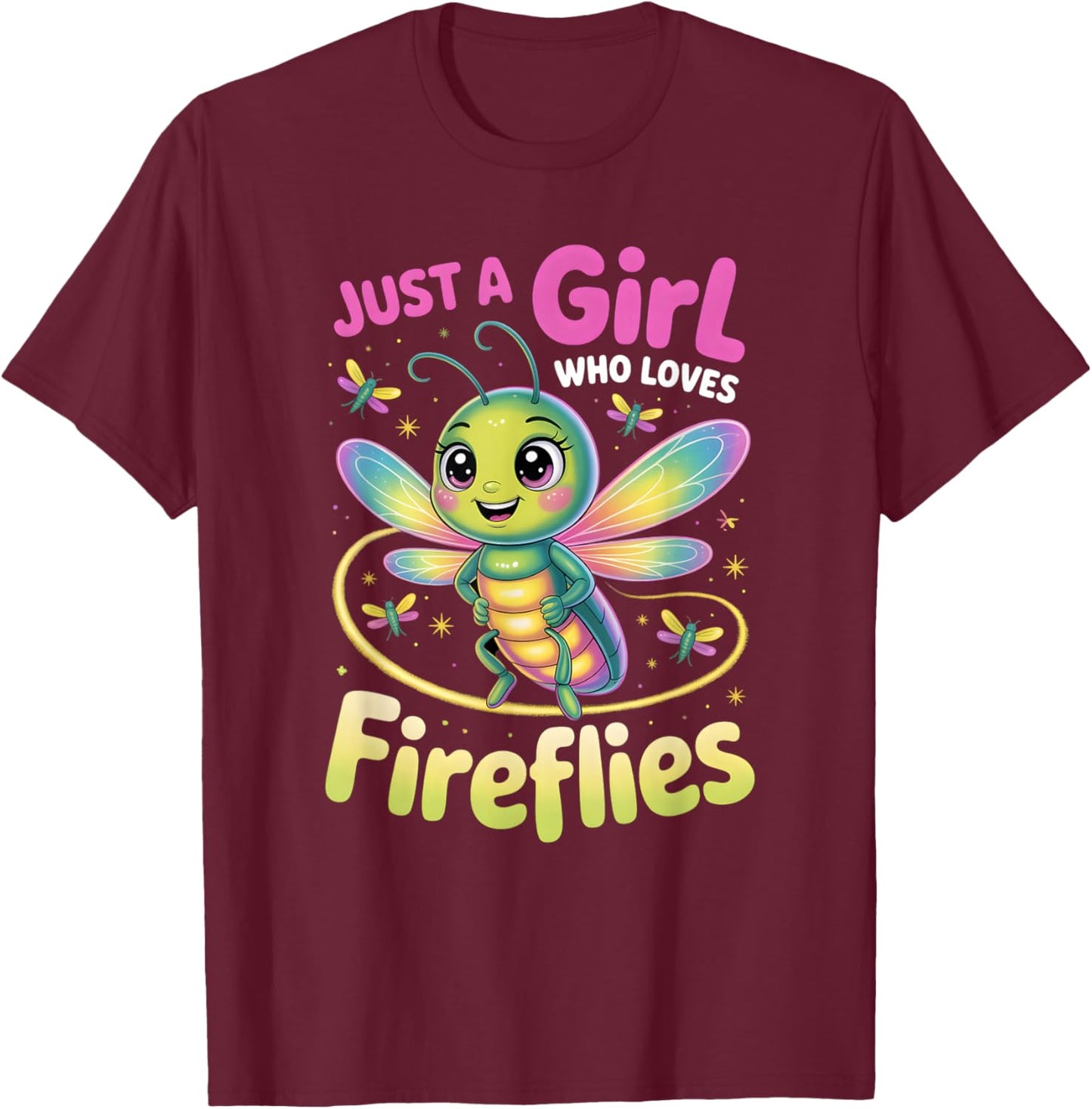 Girls Firefly T-Shirt - T-Shirt | Maroon