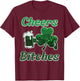 St Patricks Day Cheers Shamrock Funny Saint Pattys Women Men T-Shirt - T-Shirt | Maroon