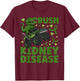 Crush Kidney Disease Awareness Month Kidney Disease Warrior T-Shirt - T-Shirt | Maroon