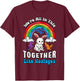 Funny Cartoon Bunny We're in This Together Sarcastic T-Shirt - T-Shirt | Maroon