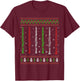 Clarinet Ugly Christmas Sweaters Marching Band Clarinet Xmas T-Shirt - T-Shirt | Maroon