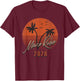 Marco Rubio 2028 Vintage Sunset Palm Tree Retro Election T-Shirt - T-Shirt | Maroon