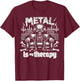 Metal is My Therapy Funny Headbanger Mental Health Metalhead T-Shirt - T-Shirt | Maroon