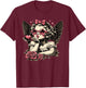Retro Valentine Day Cute Vintage Cupid Blowing Kiss Star T-Shirt - T-Shirt | Maroon