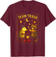 Team Trash - Opossum Raccoon Witchcraft Art T-Shirt - T-Shirt | Maroon