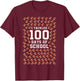 I Tackled 100 Days of School Football 100th Day of School T-Shirt - T-Shirt | Maroon