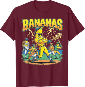 Banana Merchandise Men Women Kids Youth Boys Girls T-Shirt - T-Shirt | Maroon