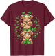 Farm Cow St Patricks Day Women Shamrock Saint Pattys T-Shirt - T-Shirt | Maroon