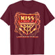 Official Exclusive KISS Army Landlocked Lightning T-Shirt - T-Shirt | Maroon