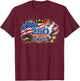 250 Years USA Patriotic 4th of July American Flag T-Shirt - T-Shirt | Maroon