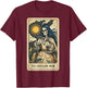The Opossum Mom Tarot Card T-Shirt - T-Shirt | Maroon