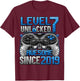 Level 7 Unlocked 7 Year Old Gifts for Boys 7th Birthday Boy T-Shirt - T-Shirt | Maroon