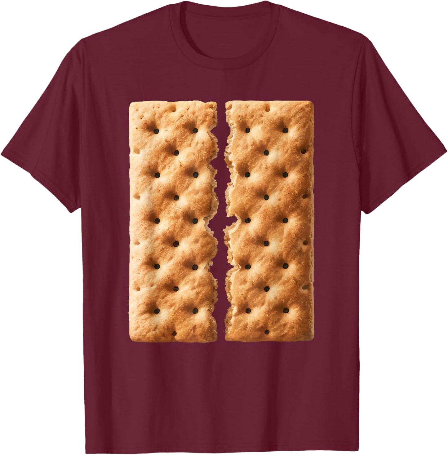 Graham Cracker Shirt Men Women Kids Smores Costume T-Shirt - T-Shirt | Maroon