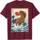 2026 Year of The Horse Lunar New Year Kawaii Japanese Art T-Shirt - T-Shirt | Maroon