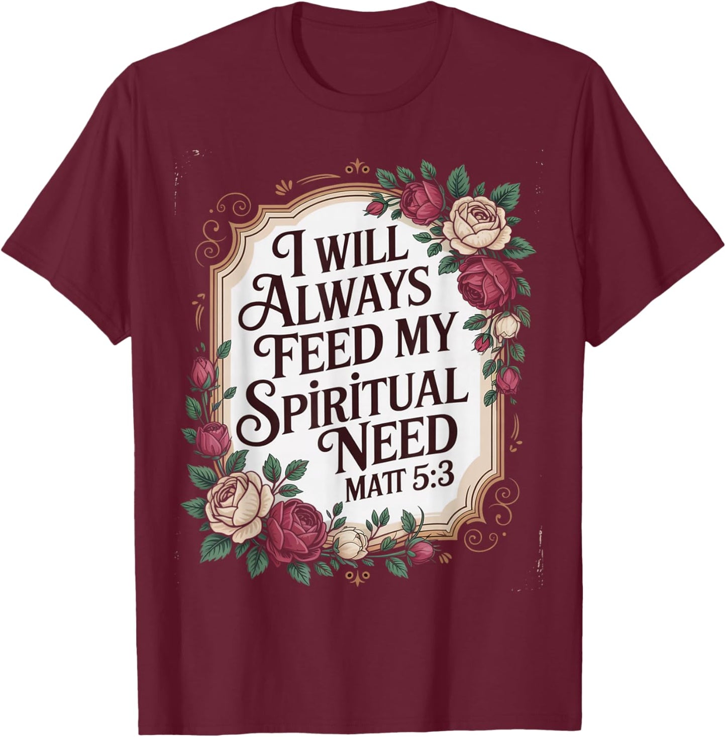 Jehovah's Witness 2026 Year Text Feed Spiritual JW ORG JW T-Shirt - T-Shirt | Maroon
