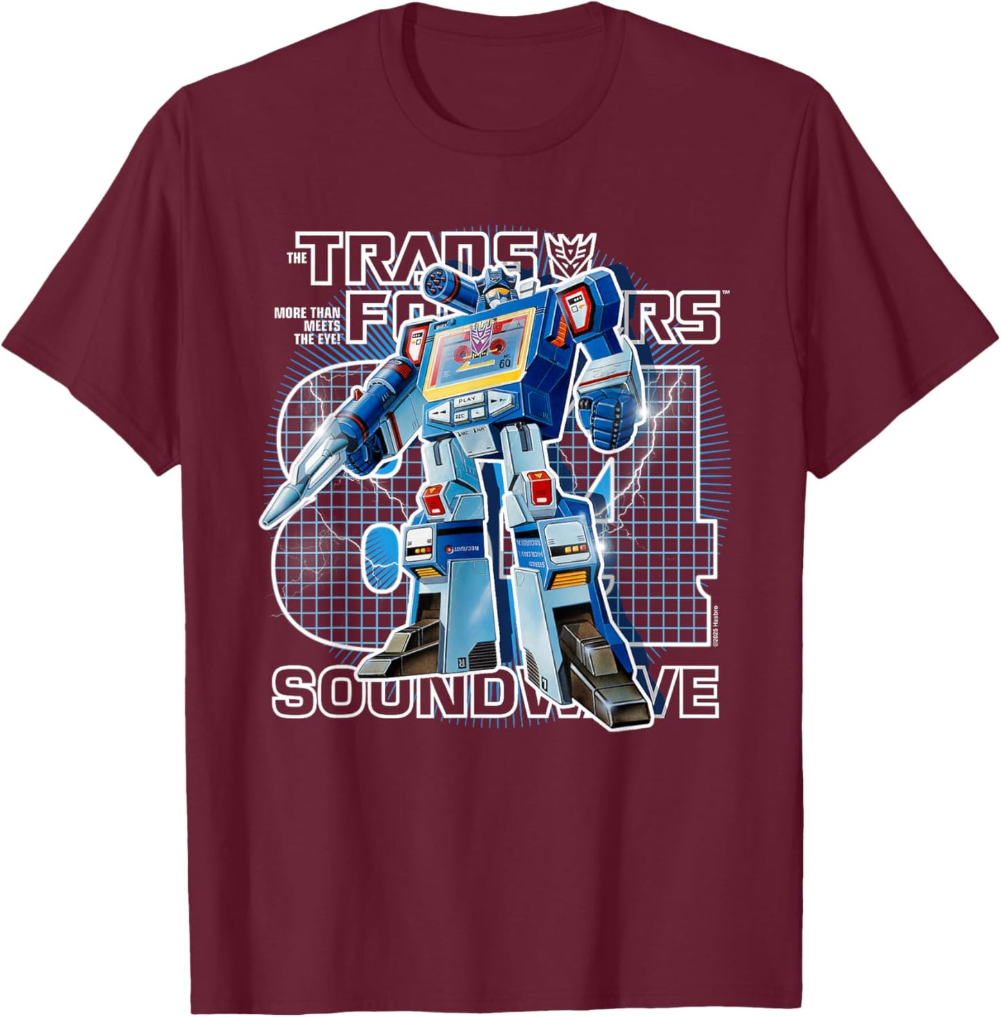Transformers Retro Decepticon Soundwave 1984 T-Shirt - T-Shirt | Maroon