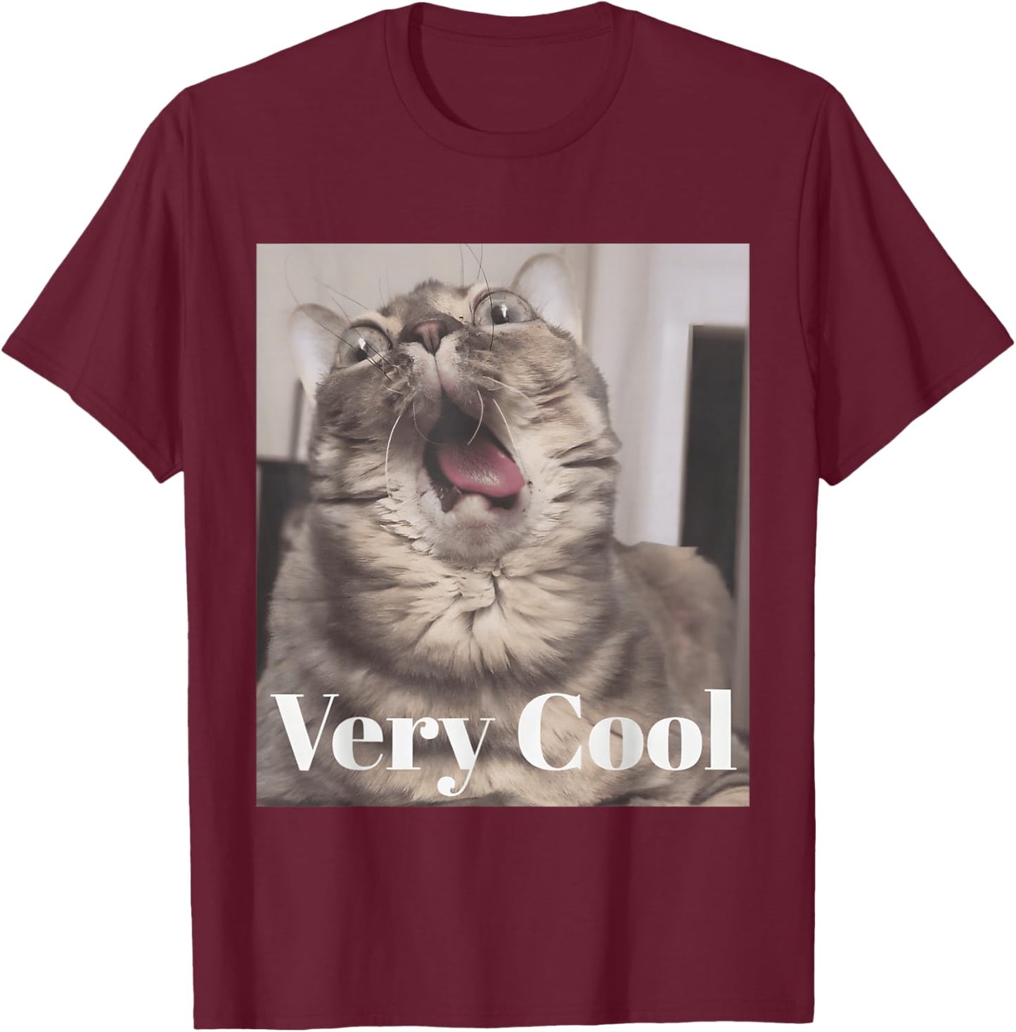 Gumbus Very Cool Funny Cat Meme Animal Lovers Gumbus Cat T-Shirt - T-Shirt | Maroon