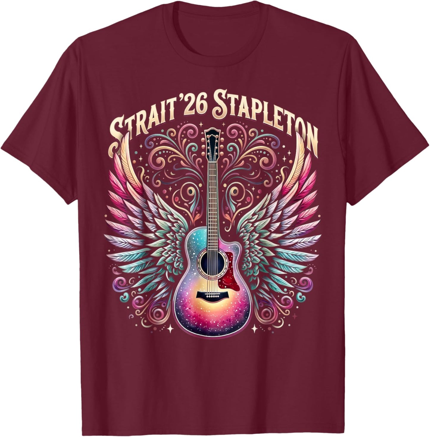 Vintage Strait Retro Gift Women Kid T-Shirt - T-Shirt | Maroon
