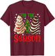 Retro Tis The Season Christmas Tree Cakes T-Shirt - T-Shirt | Maroon