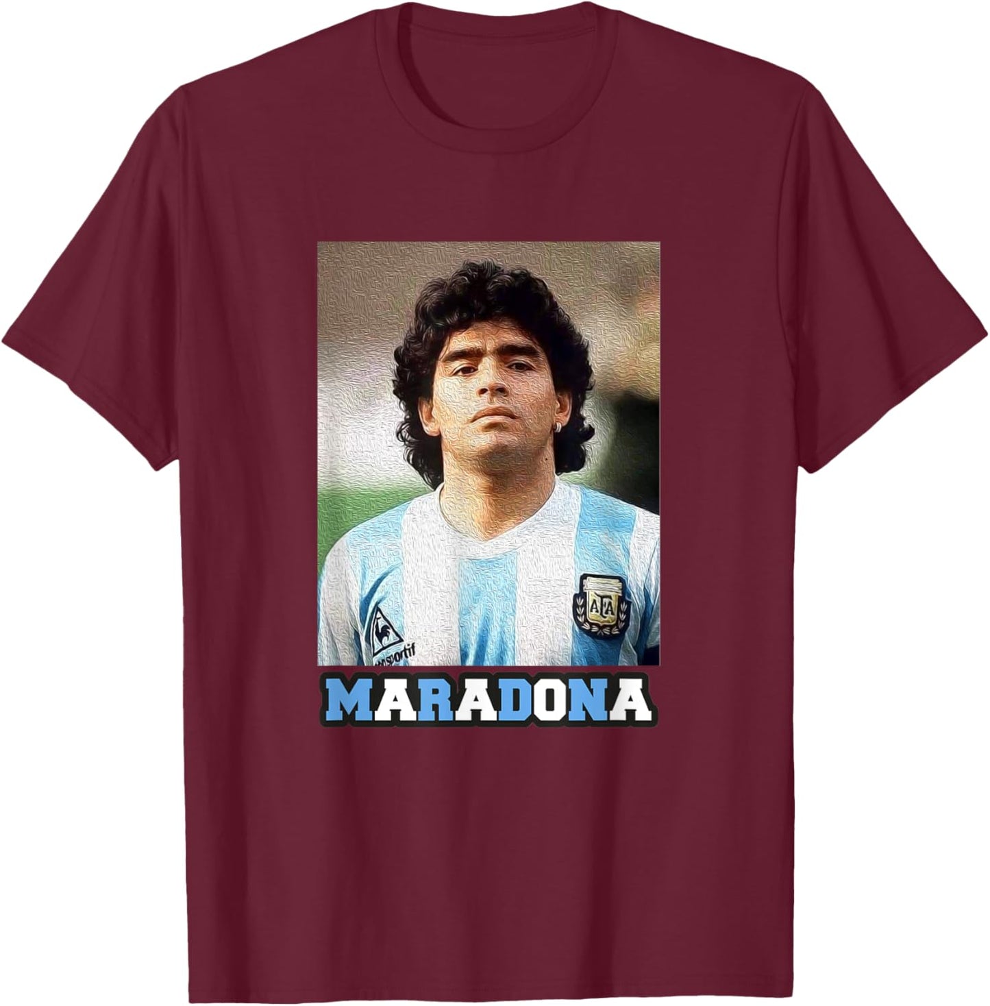 Maradona Argentina T-Shirt - T-Shirt | Maroon