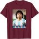 Maradona Argentina T-Shirt - T-Shirt | Maroon
