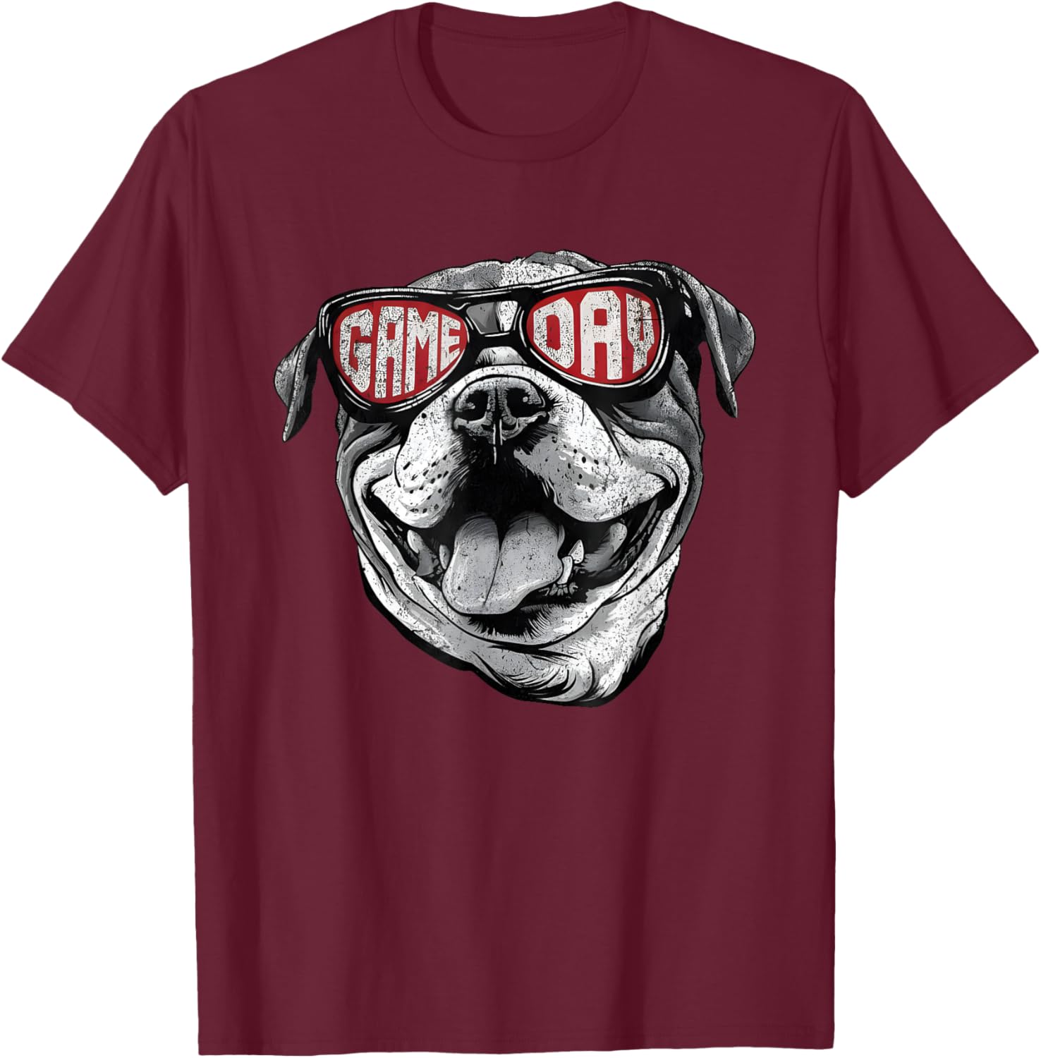Kids GA Georgia Dog Sport Lovers T-Shirt - T-Shirt | Maroon