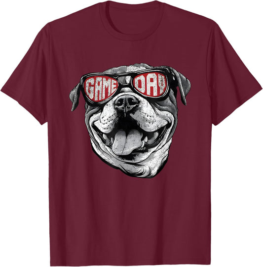 Kids GA Georgia Dog Sport Lovers T-Shirt - T-Shirt | Maroon