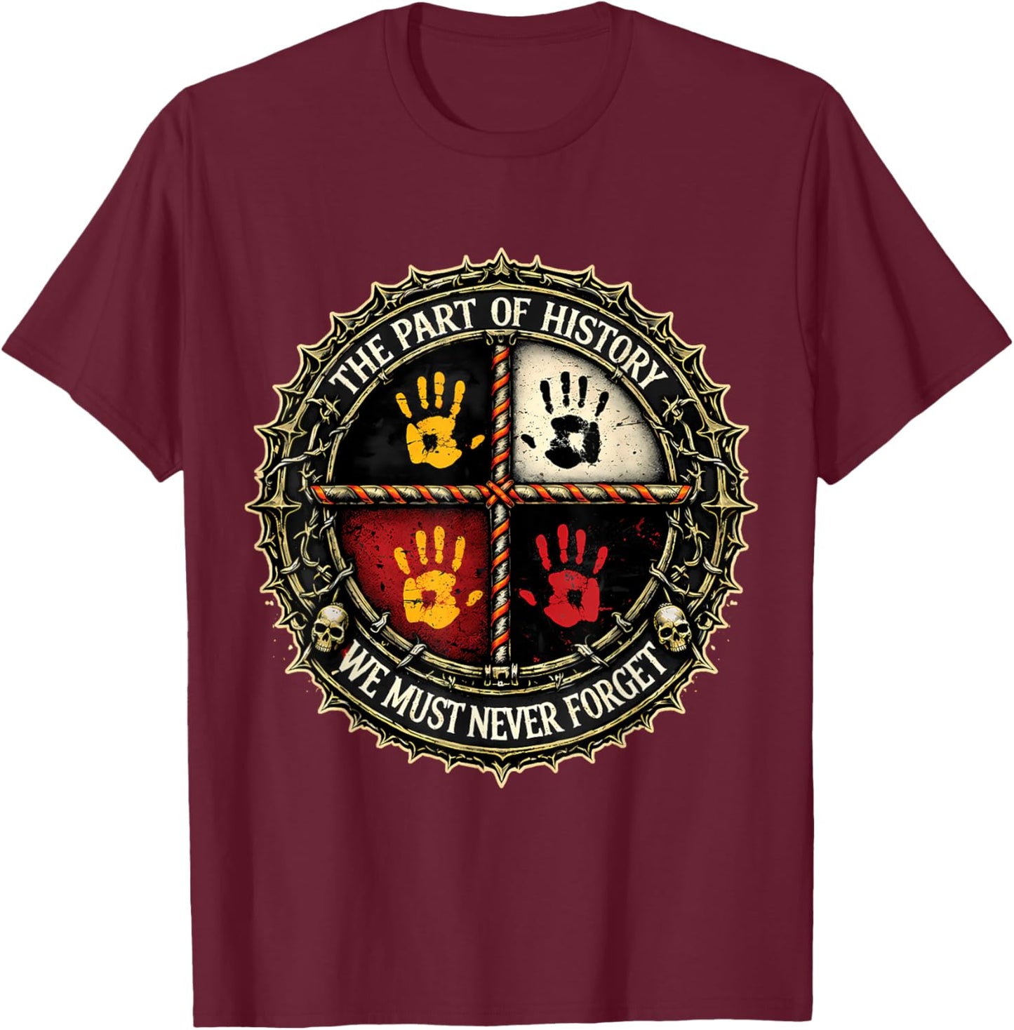 The Part of Native History T-Shirt - T-Shirt | Maroon