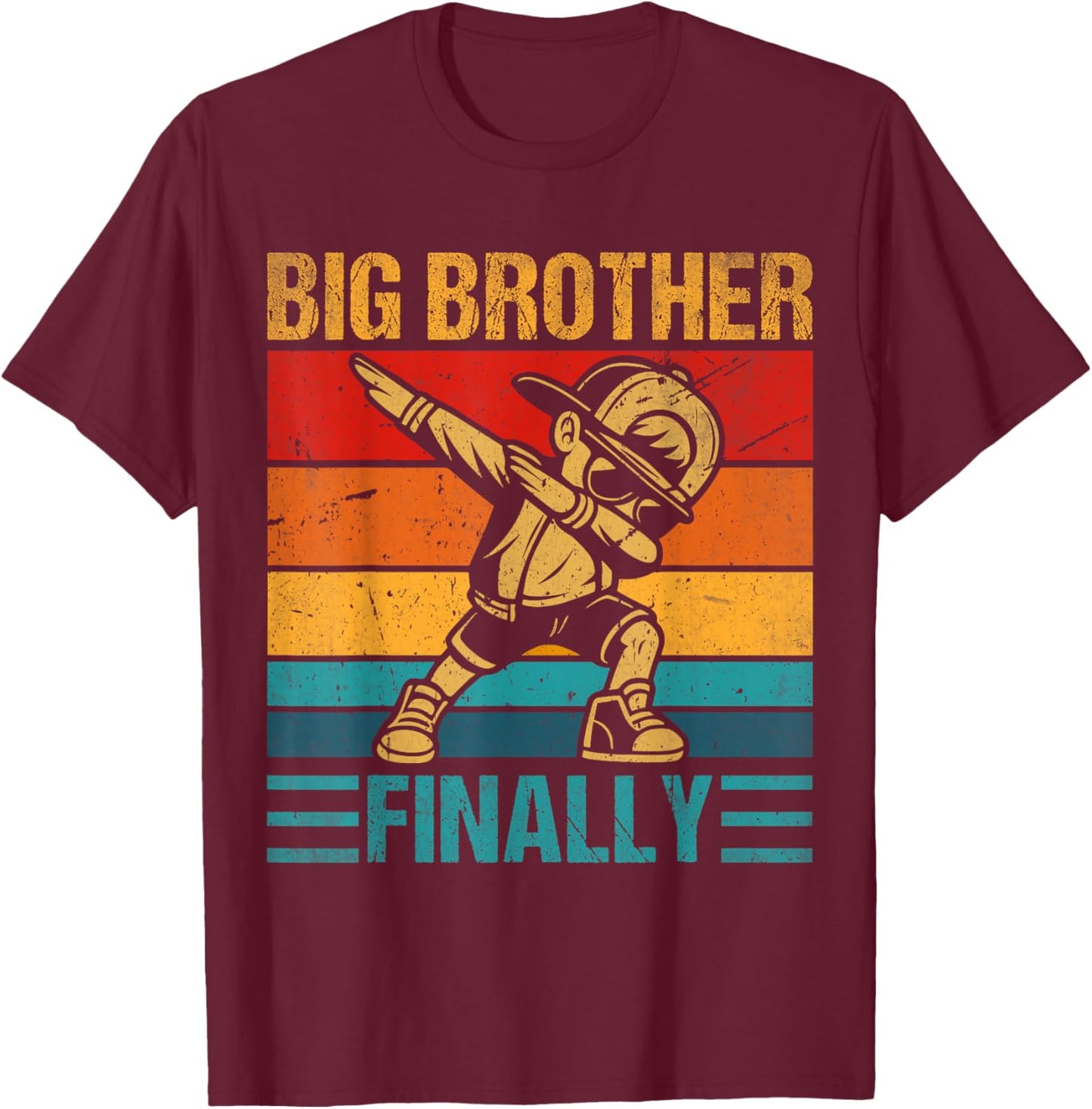 Big Brother Finally 2026 Announcement Dabbing for Boys Boy T-Shirt - T-Shirt | Maroon