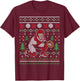 Funny Baseball Catcher Ugly Xmas Sweater Gifts T-Shirt - T-Shirt | Maroon