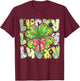 Lucky St Patricks Day Clover Coquette Bow Girl Women Kid T-Shirt - T-Shirt | Maroon
