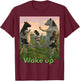 Funny Cows Dance Every Month Meme T-Shirt - T-Shirt | Maroon