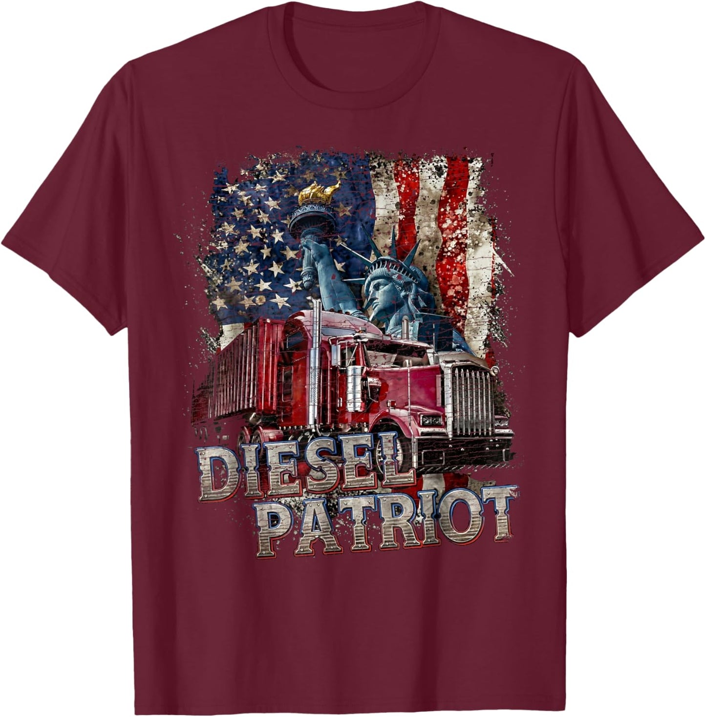 Semi Truck Driver Trucking T-Shirt - T-Shirt | Maroon