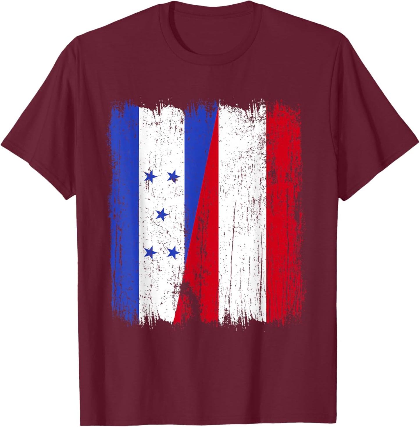 Honduras Austria Half Flag Honduran Austrian Heritage T-Shirt - T-Shirt | Maroon
