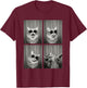 Cat PhotoBooth Sunglasses Funny Dab Cats Lover T-Shirt - T-Shirt | Maroon