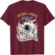 Jesus Loves You to Eternity and Beyond T-Shirt - T-Shirt | Maroon