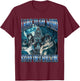 I Have to Say Weird Stuff Or I Will Die Funny Alpha Wolf T-Shirt - T-Shirt | Maroon
