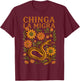 Chinga La Migra Floral Snake Immigration Human Rights T-Shirt - T-Shirt | Maroon