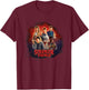 Stranger Things Season 5 Main Characters Brush Strokes Logo T-Shirt - T-Shirt | Maroon