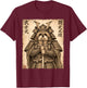 Vintage Shih Tzu Samurai Funny Japanese Warrior Dog T-Shirt - T-Shirt | Maroon