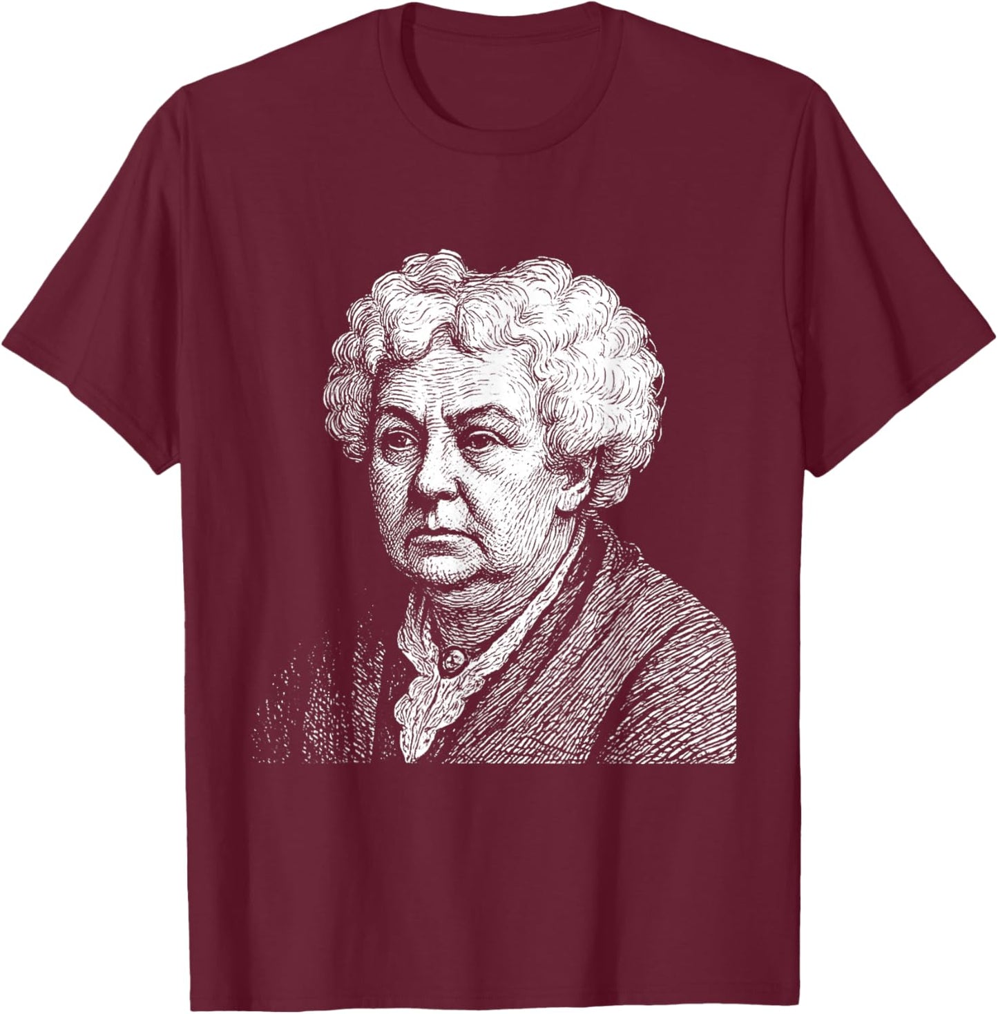 Elizabeth Cady Stanton, American Writer and Activist T-Shirt - T-Shirt | Maroon