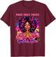 Christian Afro Faith God African American Black Women T-Shirt - T-Shirt | Maroon