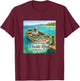 Puerto Real Cabo Rojo PR – Coastal Fishing Village Design T-Shirt - T-Shirt | Maroon
